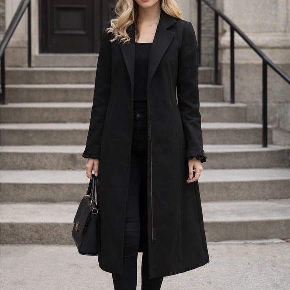 Old Navy Jackets & Blazers - Brand New Old Navy Black Trench Coat – Medium | Classic & Stylish Outerwear